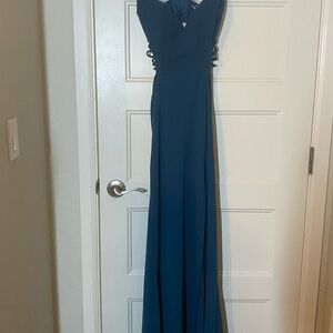 Windsor Blue Strapless Sweetheart Gown